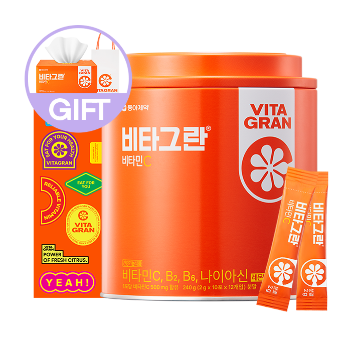 비타그란 비타민C 120포 +(증정)쇼핑백+각티슈